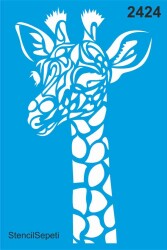 Zürafa Deseni - Stencil Şablon - StencilSepeti